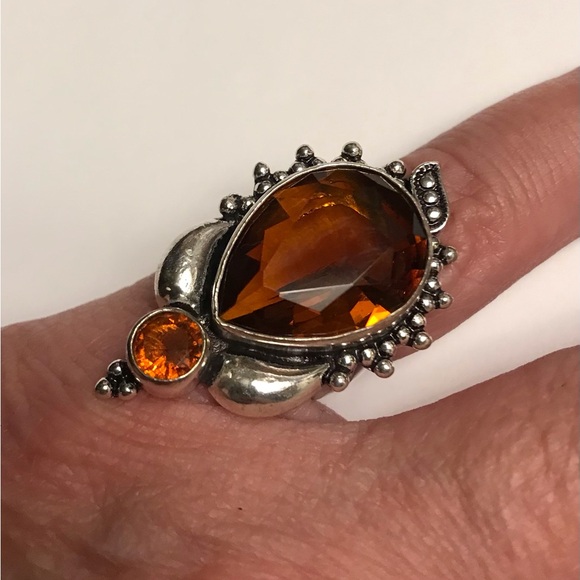 Stampd Jewelry - Smokey Topaz 925 Sterling Silver Ring